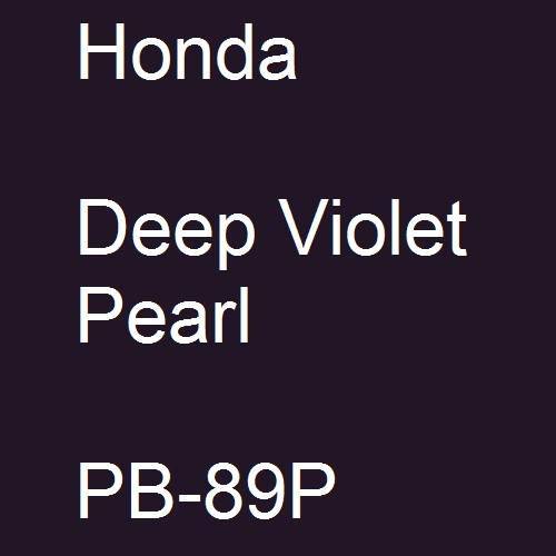 Honda, Deep Violet Pearl, PB-89P.